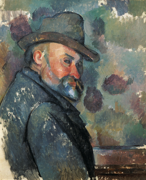 Self-Portrait in a Hat van Paul Cézanne