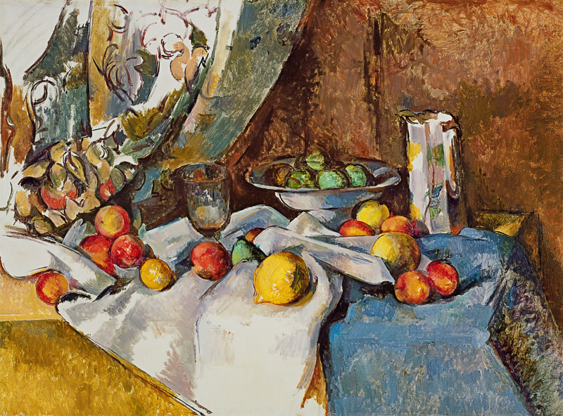 Stilleven met appels van Paul Cézanne