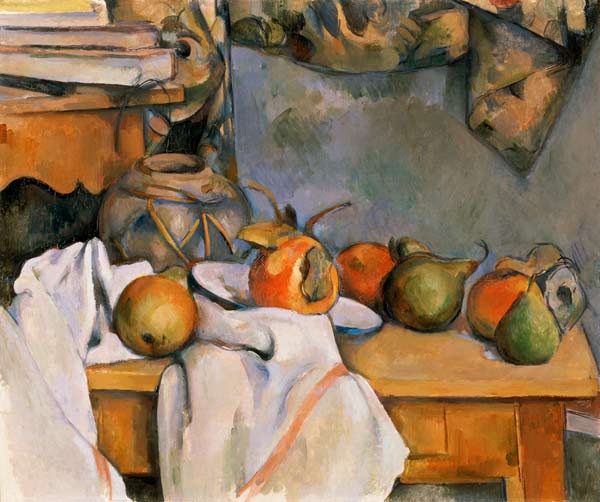 Still life wit.ginger pot van Paul Cézanne