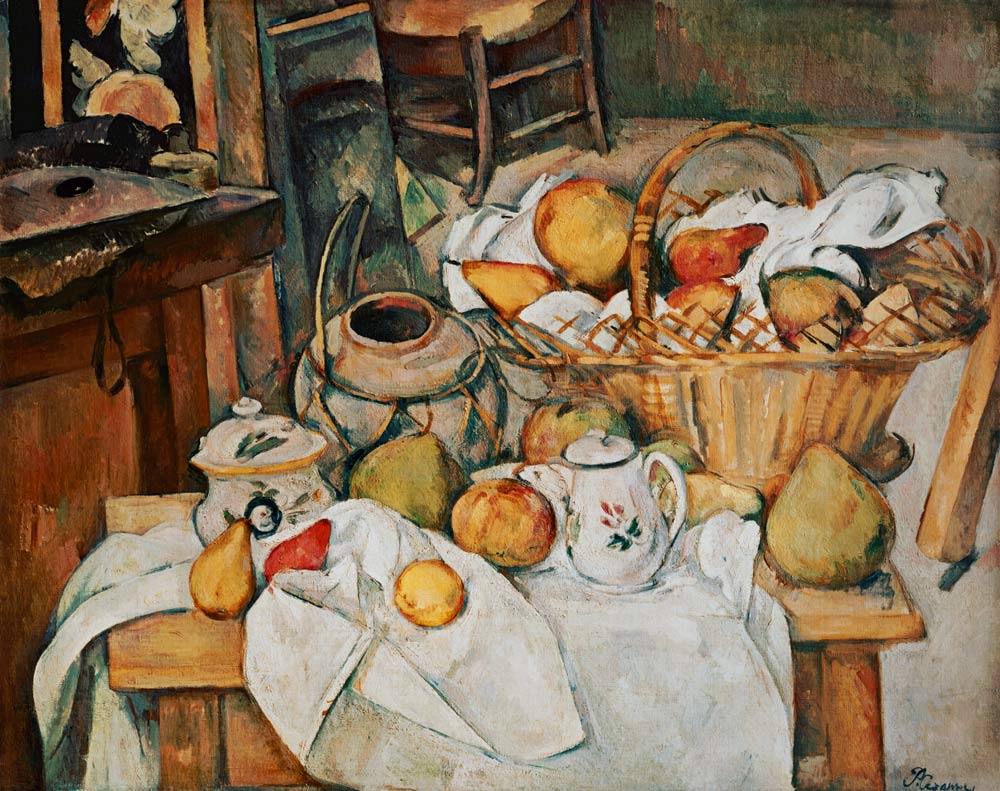 Stilleven met fruit - van Paul Cézanne