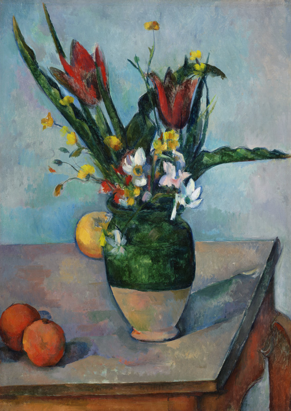 The Vase of Tulips van Paul Cézanne