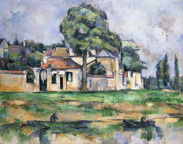 Banks of the Marne van Paul Cézanne