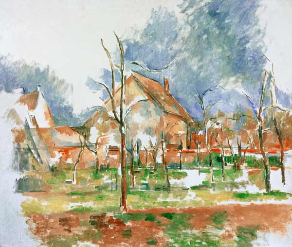 Winterlandscape Giverny van Paul Cézanne
