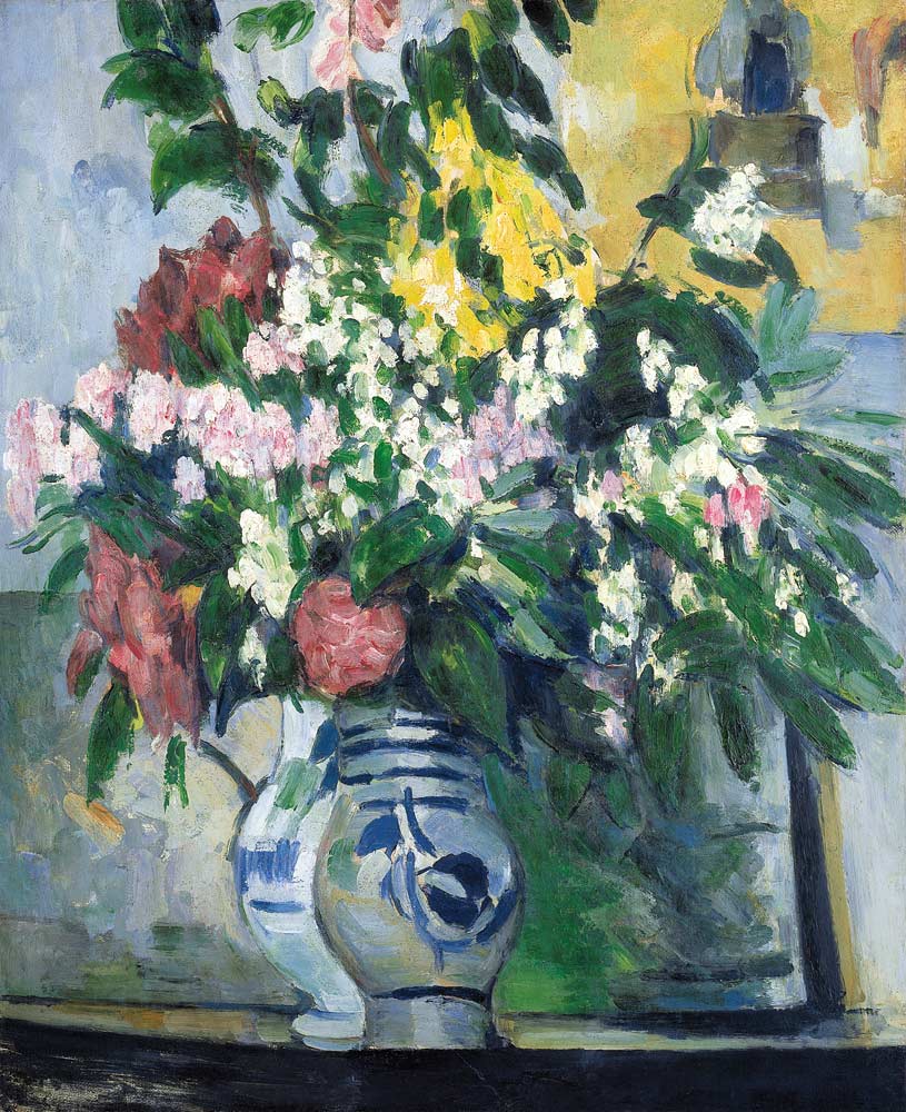 Zwei Vasen mit Blumen van Paul Cézanne