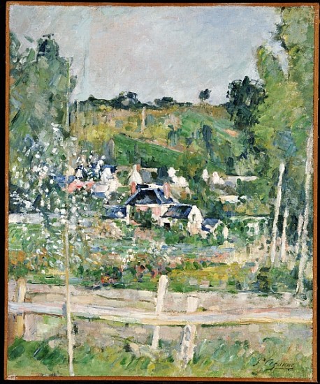 A View of Auvers-sur-Oise, The Fence, c.1873 van Paul Cézanne