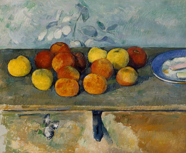P.Cezanne, Aepfel und Biscuits van Paul Cézanne