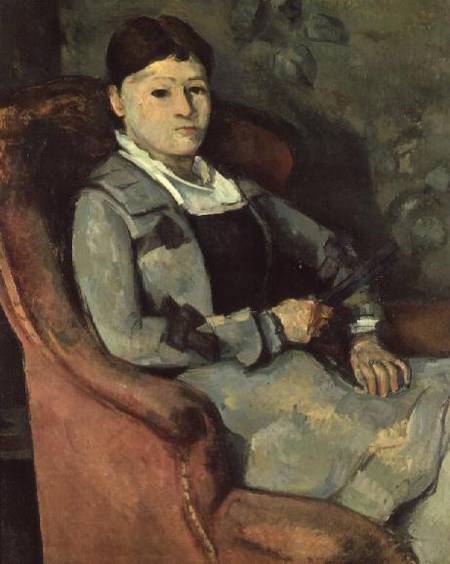 The Artist's Wife in an Armchair van Paul Cézanne