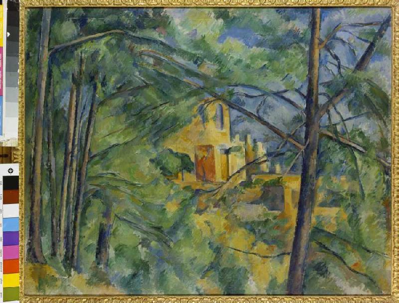Aussicht auf das Chateau Noir van Paul Cézanne