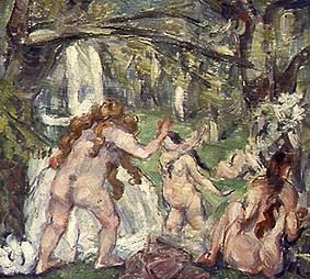 Badende Frauen van Paul Cézanne