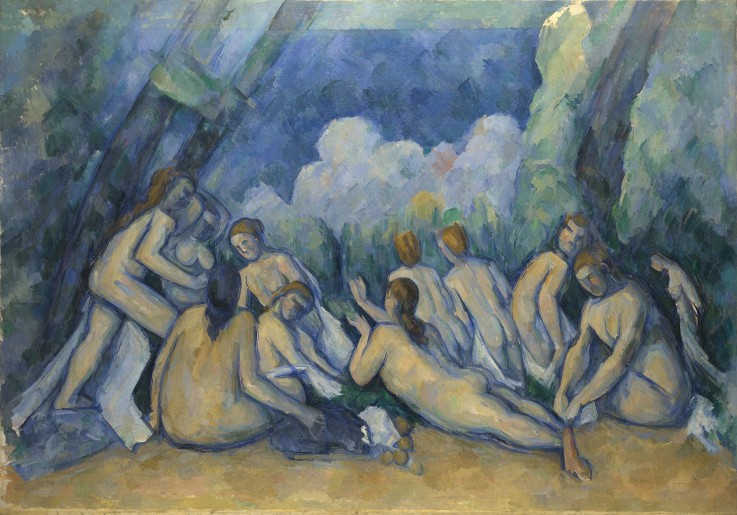 Bathers (Les Grandes Baigneuses) van Paul Cézanne