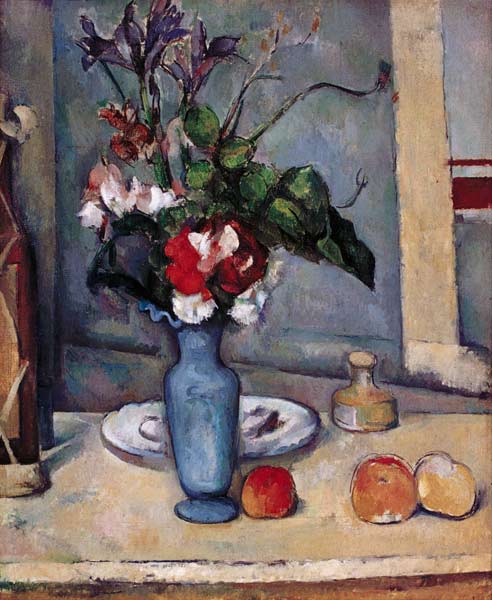 De blauwe vaas van Paul Cézanne