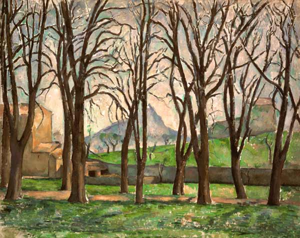 Chestnut trees at the Jas de Bouffan van Paul Cézanne