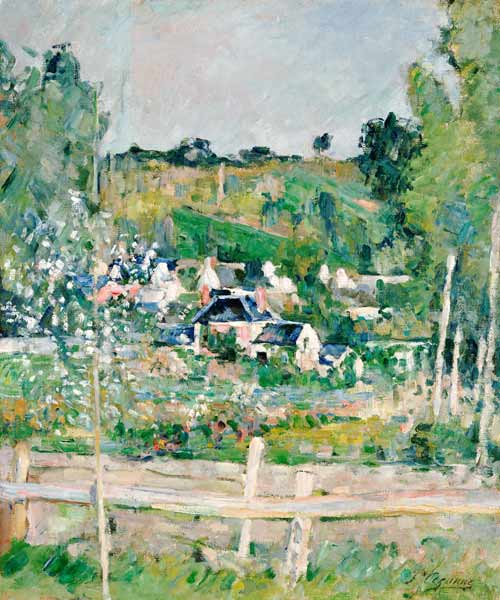 Blick auf Auvers-Sur-Oise, Der Zaun van Paul Cézanne