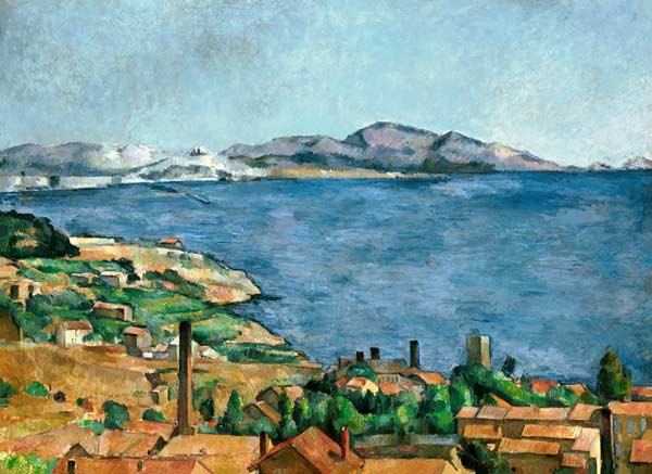 Golf van Marseille, gezien vanuit Estaque van Paul Cézanne