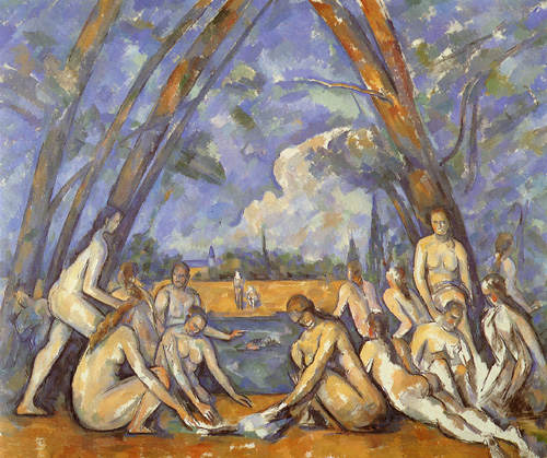 Die großen Badenden (unvollendet) van Paul Cézanne