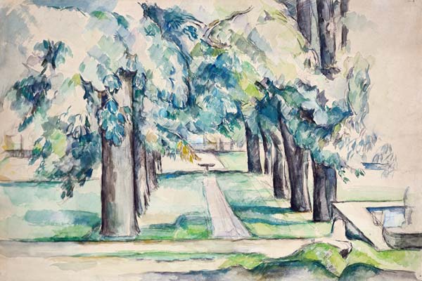 Avenue of Chestnut Trees at the Jas de Bouffan van Paul Cézanne