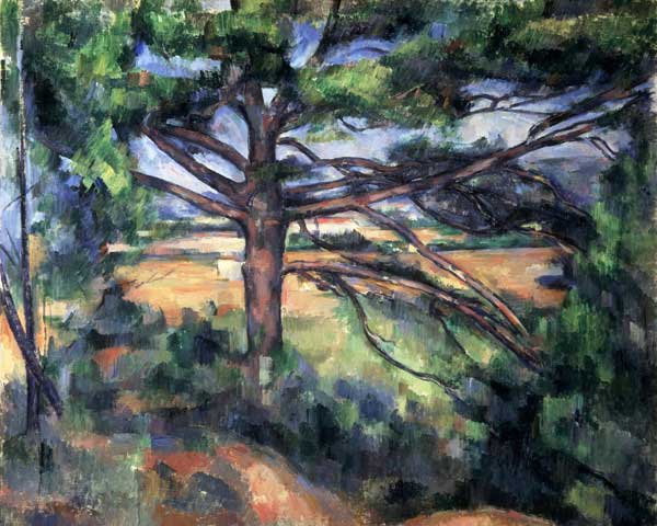 A big pine tree near Aix van Paul Cézanne
