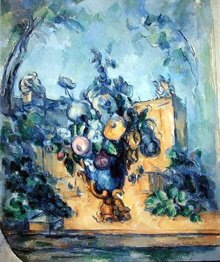 Large Vase in the Garden van Paul Cézanne