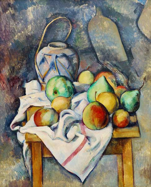 Le vase paille van Paul Cézanne