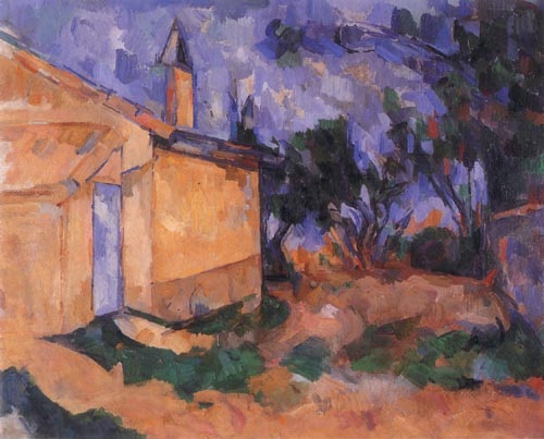 Le Cabanon de Jourdan ll (Jordans Hütte) van Paul Cézanne