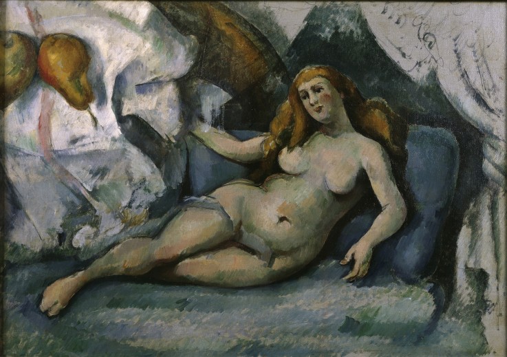 Lying Nude (Femme Nue) van Paul Cézanne