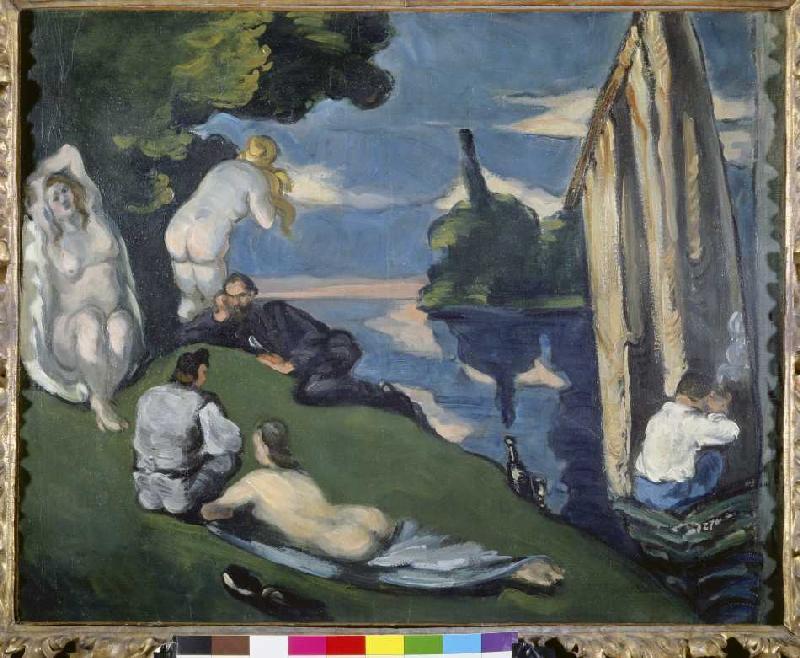 Pastorale (oder: Idylle) van Paul Cézanne