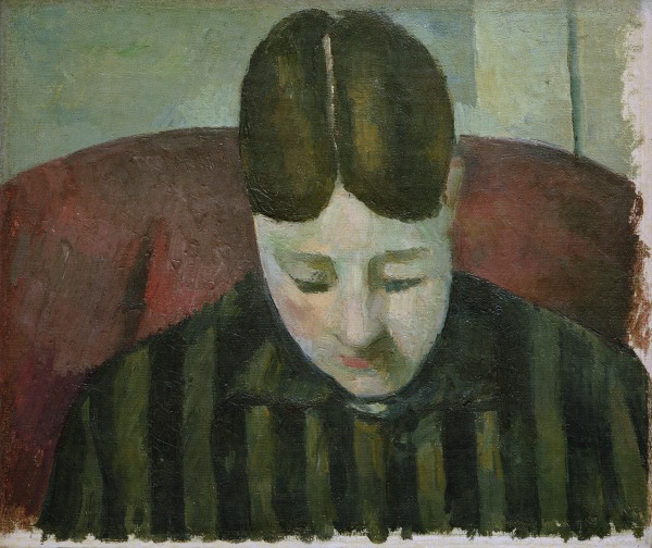 Portrait o.Madame C?Šzanne van Paul Cézanne