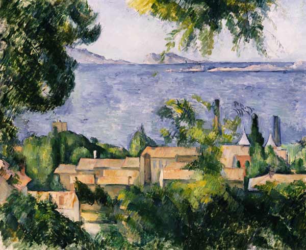 The Rooftops Of L''Estaque van Paul Cézanne