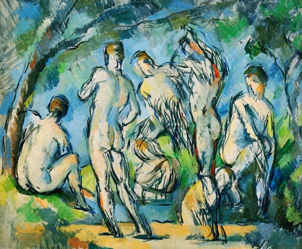 Seven Bathers van Paul Cézanne