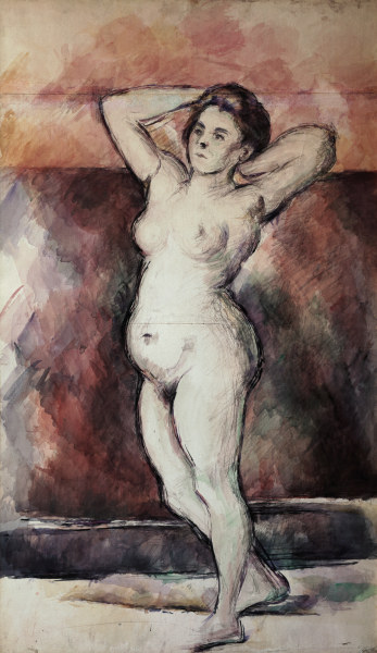 Standing nude van Paul Cézanne