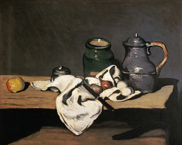 Still Life with a Kettle van Paul Cézanne