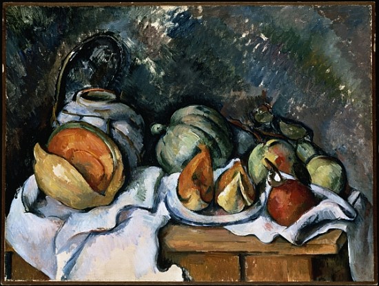 Still Life with Fruit and a Ginger Pot, c.1895 van Paul Cézanne