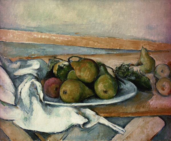Still-life with pears van Paul Cézanne
