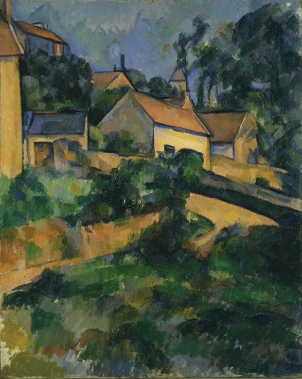 Turning Road at Montgeroult van Paul Cézanne