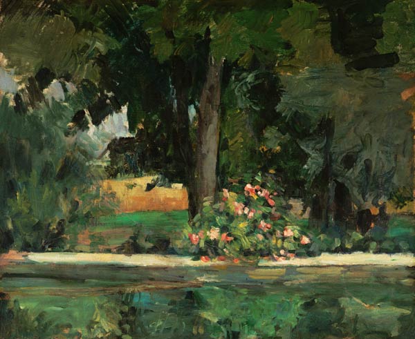 The Lake at Jas de Bouffan van Paul Cézanne