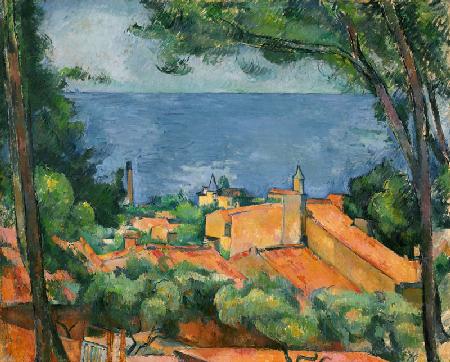De burcht van  Estaque  - Paul Cézanne