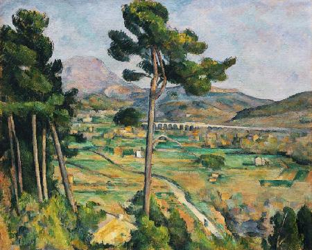 Landschaft mit Viadukt - Mont Sainte-Victoire