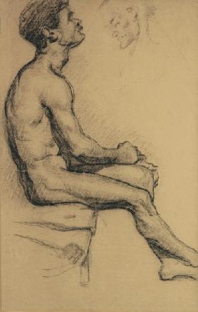Nude study of a black man