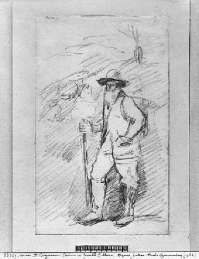 Camille Pissarro (black lead on paper)