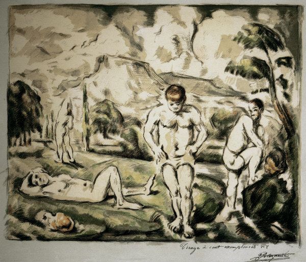 Four bathers van Paul Cézanne