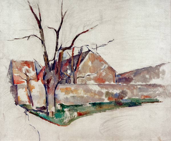 Winter landscape van Paul Cézanne