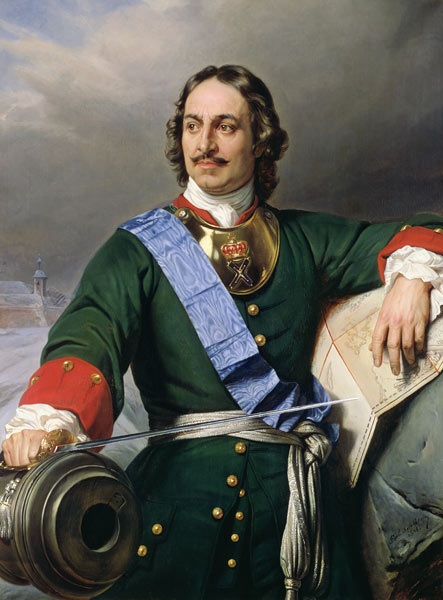 Peter I the Great (1672-1725) 1838 van Hippolyte (Paul) Delaroche