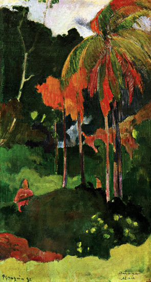 Mahana maa I van Paul Gauguin