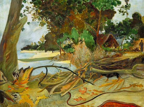 Te burao (Der Hibiskusbaum) van Paul Gauguin