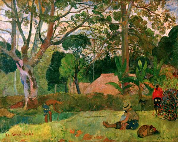 Te raau rahi (Der große Baum) van Paul Gauguin