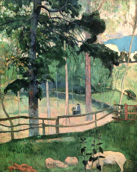 Spaziergang van Paul Gauguin