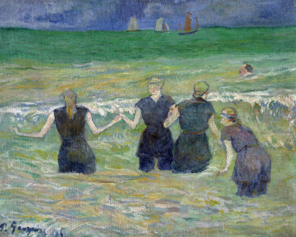 Women Bathing van Paul Gauguin