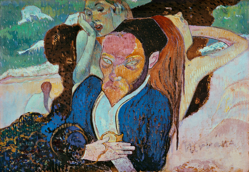 Nirvana Bildnis Meuer de Haan van Paul Gauguin