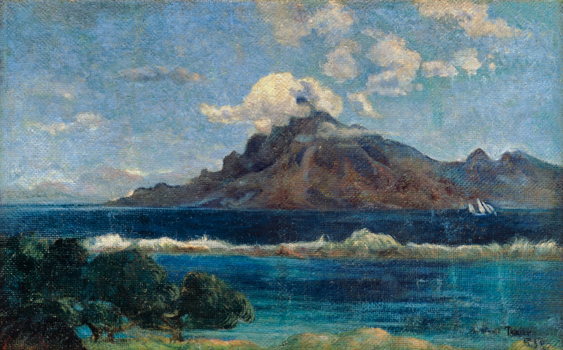 Paysage de Te Vaa (Tahiti) van Paul Gauguin