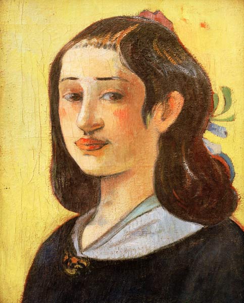 Portrait of Aline Gauguin van Paul Gauguin